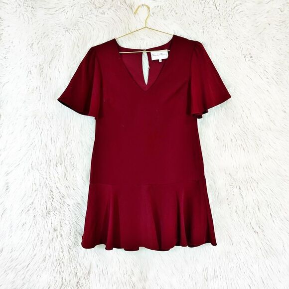 𝅺charles Henry flutter sleeve drop waist dress - Picture 2 of 8